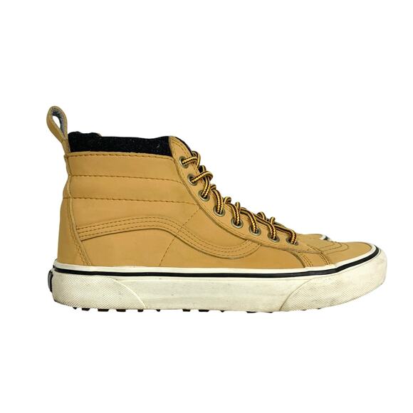 Vans Sk8-Hi MTE Sneaker Boots Honey Yellow Weather Resistant Leather 7.5 Men main image 6